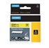 Trak Dymo Rhino Nylon 18490, 12 mm / 3.5 m (črna/rumena), original