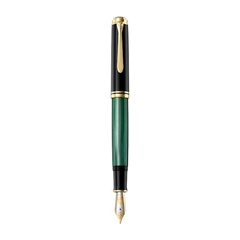 Nalivno pero Pelikan Souveran M1000 F, v darilni škatli, črno zeleno