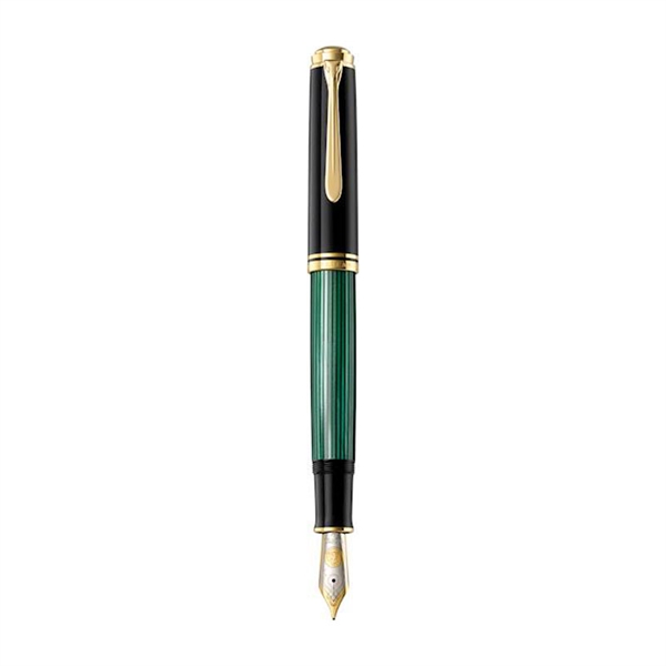 Nalivno pero Pelikan Souveran M1000 F, v darilni škatli, črno zeleno