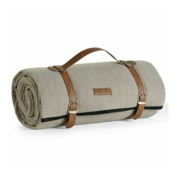 Odeja za piknik VonShef 200 x 220 cm, rjava