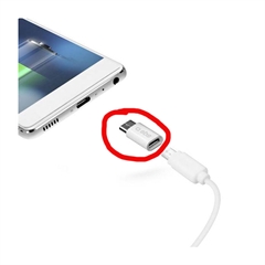 Pretvornik SBS USB-C na MicroUSB, bel