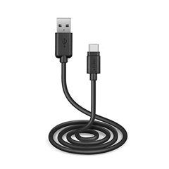 Polnilni kabel SBS, USB-A na USB-C, 3 m, črn