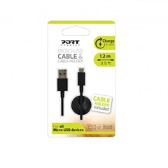 Polnilni kabel SBS, USB-A na micro-USB, 1.2 m, črn