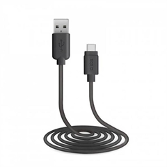 Polnilni kabel SBS, USB-A na USB-C, 2 m, črn