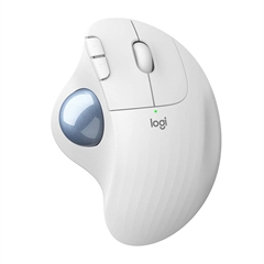 Miška Logitech ERGO M575 Trackball, brezžična, bela