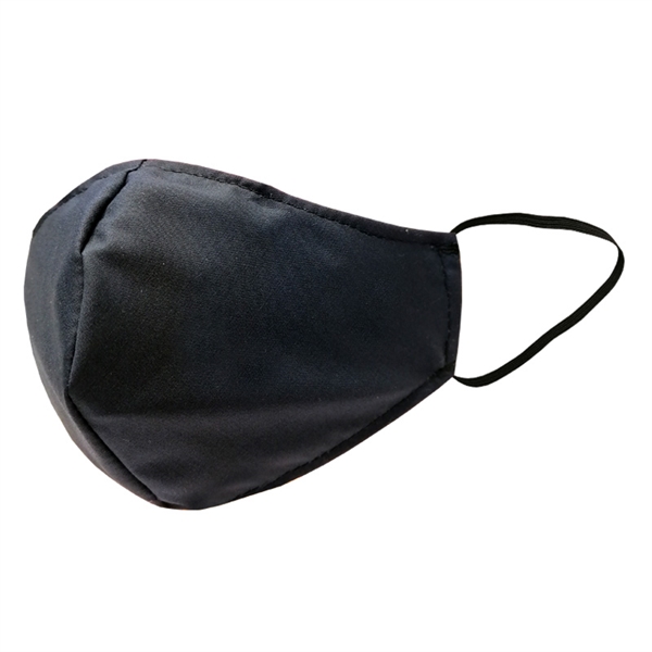 Higienska pralna modna maska, L-XL, črna, 10 kosov
