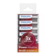 Baterija Philips Power Alkaline AA-LR06, 20 kosov