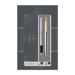 Pisalni set Parker Jotter Duo GT, FP+BP, srebrni