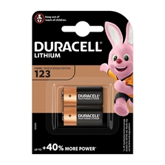 Baterija Duracell Lithium CR123, 2 kosa
