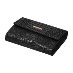 Ženska denarnica Valentini 1018-121, usnjena, črna