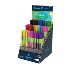 Display flomastrov Schnieder Fineliner Line-Up, 0.4 mm, 120 kosov, sortirano