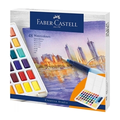 Vodene barvice Faber-Castell Blue Line, 48 kosov