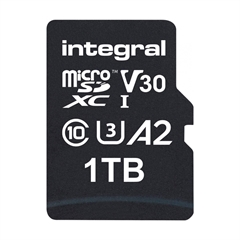Spominska kartica Integral Micro SDXC V30 UHS-I U3, 1TB + adapter