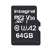 Spominska kartica Integral Micro SDXC V30 UHS-I U3, 64 GB + adapter