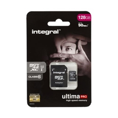 Spominska kartica Integral Micro SDHC/XC Class10 UHS-I U1, 128 GB + adapter