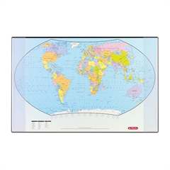Namizna podloga Herlitz, 68 x 44 cm, zemljevid sveta