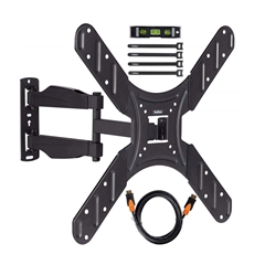 Stenski nosilec VonHaus (20'' - 50'', 50 kg) + HDMI kabel, za TV