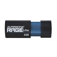USB ključ Patriot Supersonic Rage Lite, 64 GB, črno-modra