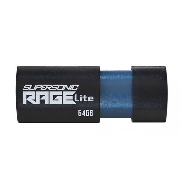 USB ključ Patriot Supersonic Rage Lite, 64 GB, črno-modra