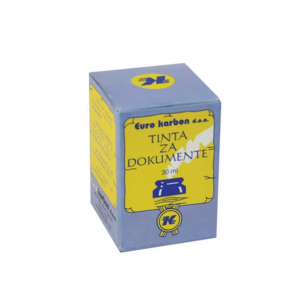 Črnilo Euro karbon 30 ml, črno
