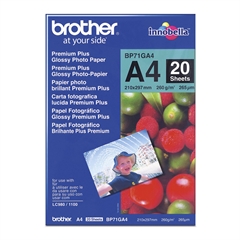 Foto papir Brother BP71GA4, A4, 20 listov, 260 gramov