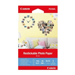 Foto papir Canon RP-101, restickable, 10 x 15 cm, 5 listov, 260 gramov