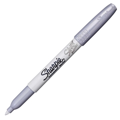 Marker Sharpie Fine Metalic, 1 kos, srebrn