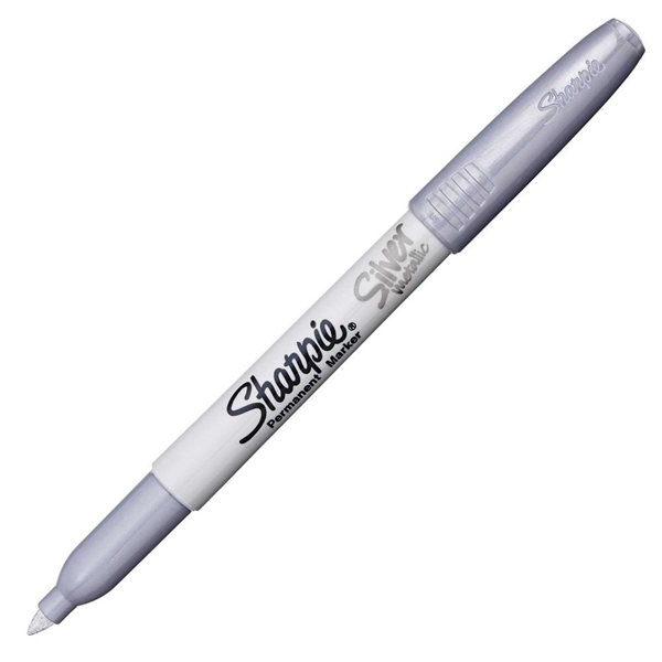 Marker Sharpie Fine Metalic, 1 kos, srebrn