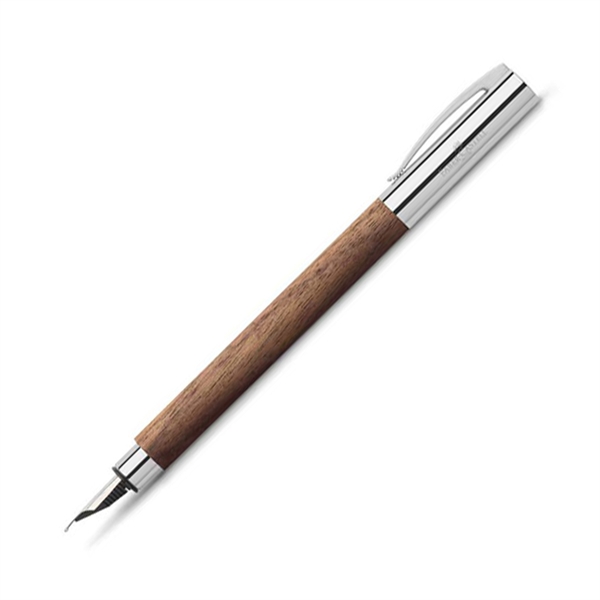 Nalivno pero Faber-Castell Ambition Walnut Wood F, rjavo