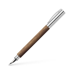 Nalivno pero Faber-Castell Ambition Walnut Wood M, rjavo