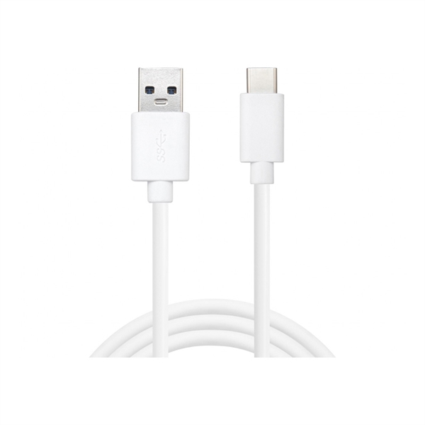 Polnilni kabel Sandberg, USB-A na USB-C, 2 m, bel