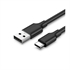 Polnilni kabel Ugreen 2.0, USB-A na USB-C, 2 m, črn