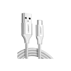 Polnilni kabel Ugreen, USB-A na USB-C, 2 m, bel