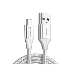 Polnilni kabel Ugreen, USB-A na USB-C, 1.5 m, bel