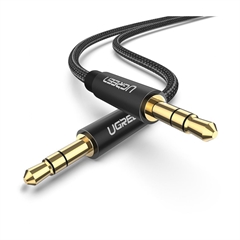 Audio kabel Ugreen, jack (3,5 mm), 1 m, črn