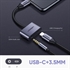 Pretvornik Ugreen USB-C na USB-C in 1 x jack (3.5 mm) 