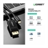 Polnilni kabel Ugreen, USB-C na Apple Lightning 90°, 1.5 m, črno siv