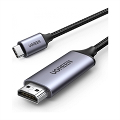 Povezovalni kabel Ugreen, USB-C na HDMI, 1.5 m, sivo črn