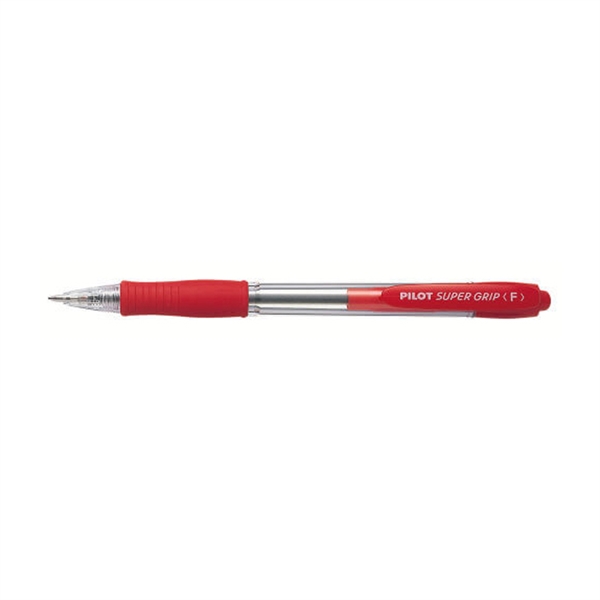 Kemični svinčnik Pilot Super Grip Fine BPGP-10R-F, rdeča