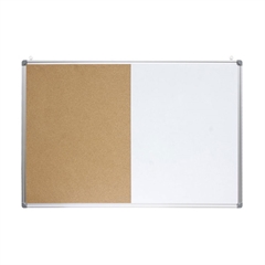 Poškodovana embalaža: Tabla piši-briši + pluta Optima, 120 x 90 cm, aluminij
