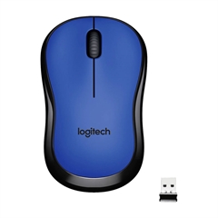 Miška Logitech Silent M220, brezžična, modra