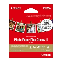 Foto papir Canon PP-201, 8.89 x 8.89 cm, 20 listov, 265 gramov