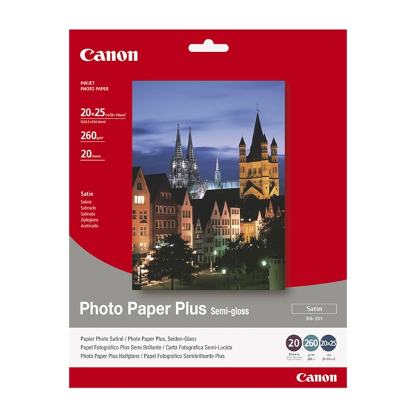 Foto papir Canon SG-201, 20 x 25 cm, 20 listov, 260 gramov