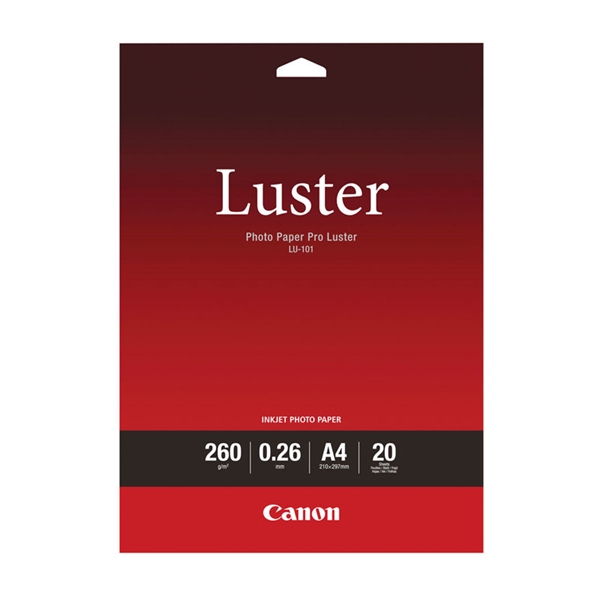 Foto papir Canon Pro Luster LU-101, A4, 20 listov, 260 gramov