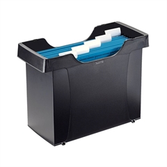 Škatla za viseče mape Leitz Esselte + 5 Pendaflex visečih map, črna