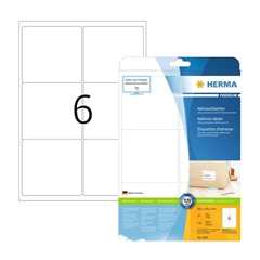 Samolepilne etikete Superprint Herma 4501, (99,1 x 93,1 mm), 25/1, mat