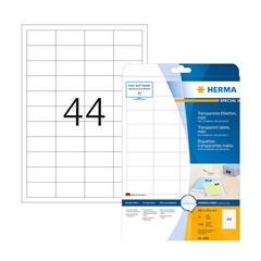 Samolepilne etikete Superprint Herma 4680, (48,3 x 25,4 mm), 25/1, prozorne