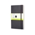 Beležnica Moleskine PKT mehke platnice, črna – brezčrtna