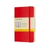 Beležnica Moleskine PKT mehke platnice, rdeča – brezčrtna