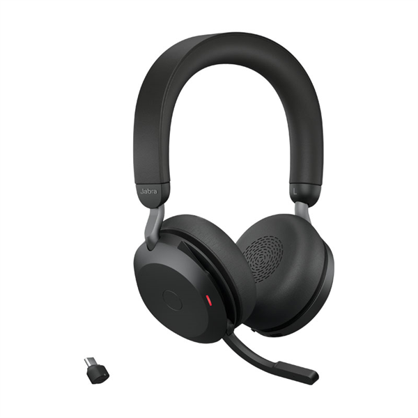 Naglavne slušalke z mikrofonom Jabra Evolve2 75 Link380c MS, brezžične